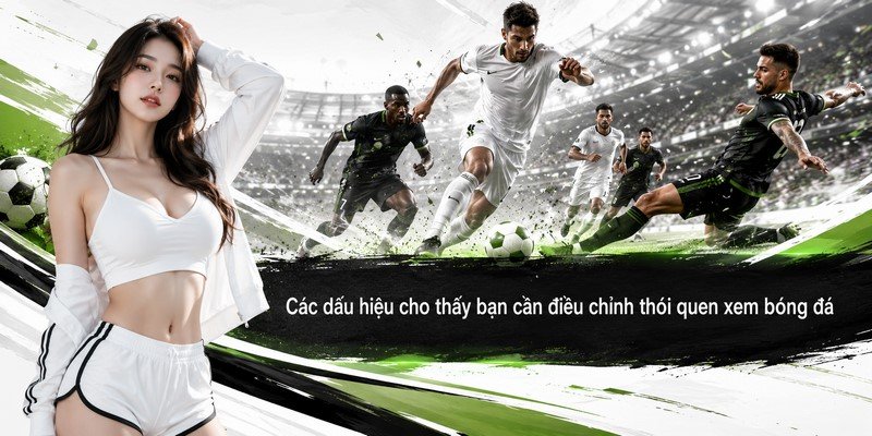 Các dấu hiệu cho thấy bạn cần điều chỉnh thói quen xem bóng đá