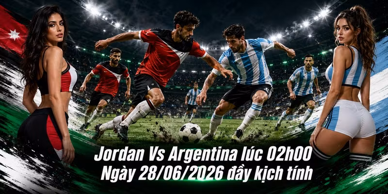 Jordan Vs Argentina lúc 02h00 Ngày 28/06/2026 đầy kịch tính