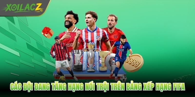 Các đội đang tăng hạng nổi trội trên bảng xếp hạng FiFa