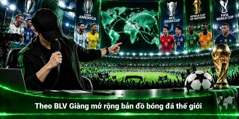 Theo BLV Giàng mở rộng bản đồ bóng đá thế giới