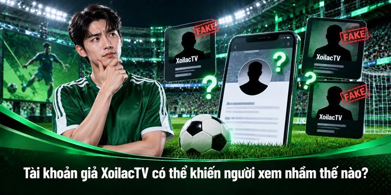 Tài khoản giả XoilacTV có thể khiến người xem nhầm thế nào?