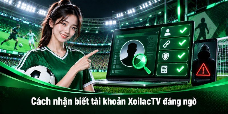 Cách nhận biết tài khoản XoilacTV đáng ngờ