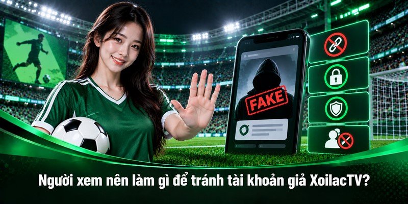 Người xem nên làm gì để tránh tài khoản giả XoilacTV?