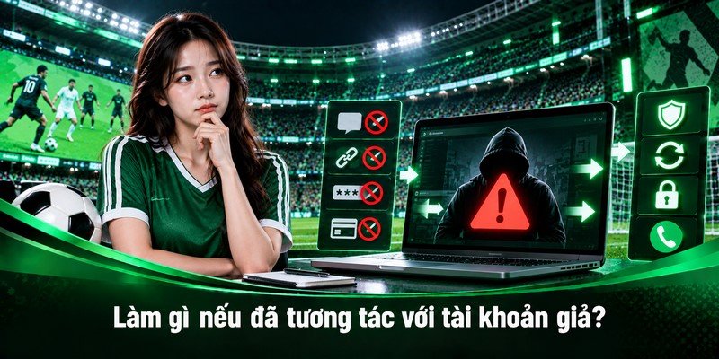 Làm gì nếu đã tương tác với tài khoản giả?